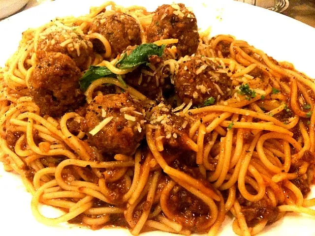 Spaghetti with Meatballs. Yumyum.|Ron Cortadoさん