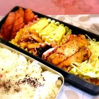 豚としその和風ピカタ弁当|姐御さん