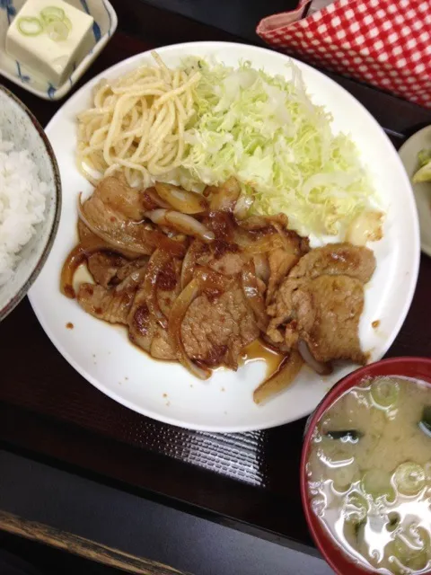 生姜焼き定食|かしまさん