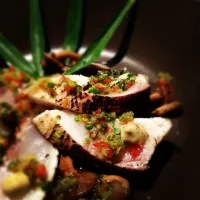 hiramasa tataki with ravigote