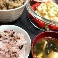 Snapdishの料理写真:夕飯|(•ૢ⚈͒⌄⚈͒•ૢ)さん