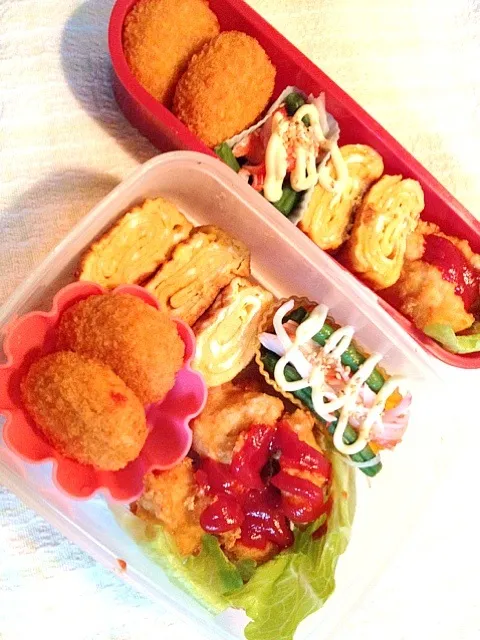 Snapdishの料理写真:チキンナゲット弁当|kysbooさん