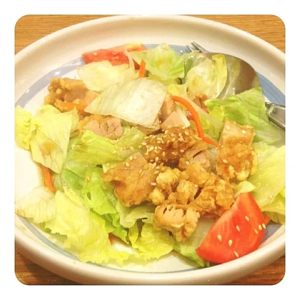 chicken salad with wafu sauce|Ramidaさん