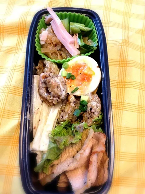 Snapdishの料理写真:中高校生男子がっつり弁当|志野さん