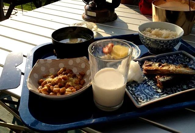 秋刀魚干物 納豆 豆腐味噌汁|ishibashiさん