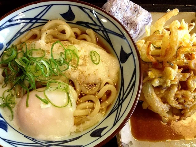 トロ玉うどん＆かき揚げ|恭子さん