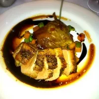 Snapdishの料理写真:Maple Glazed California Duck with confit thigh and succatash|kristian wallさん