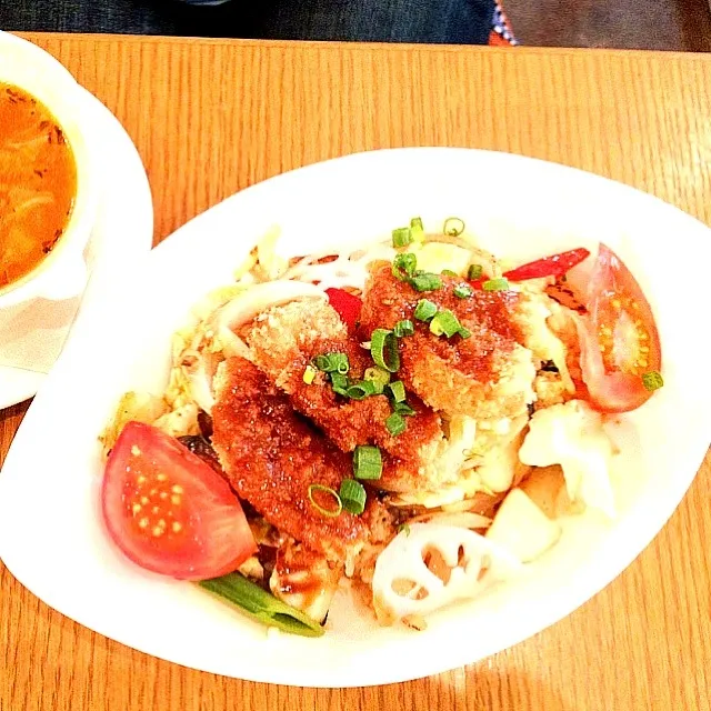 車麩カツの春キャベツ丼|＊さくら＊さん