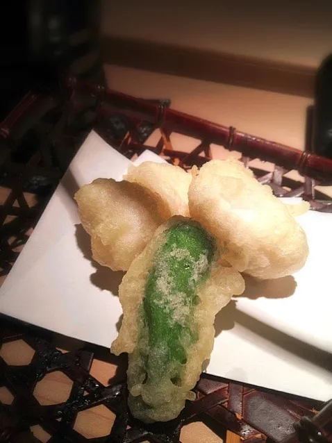 fish sperm & pepper tempura|willzさん