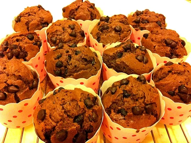 chocolate chips muffin|chiayinnさん