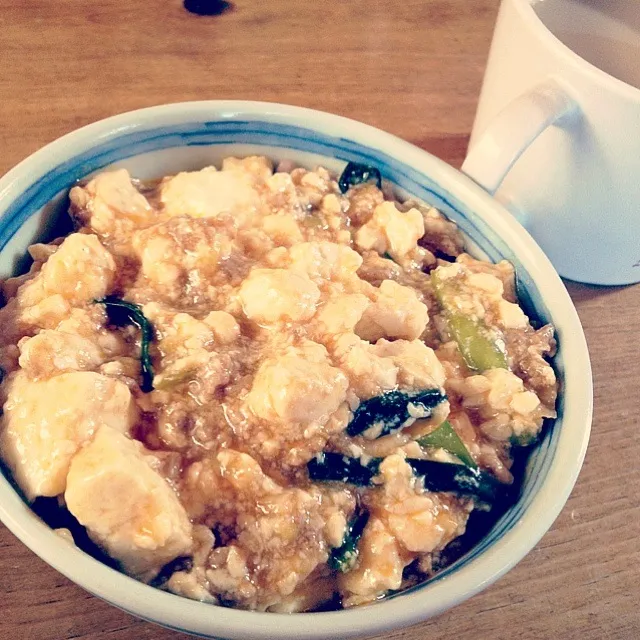 昨日の残りで麻婆丼|まゆこさん