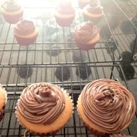 Snapdishの料理写真:Nutella cupcakes|Je suis Jolieさん