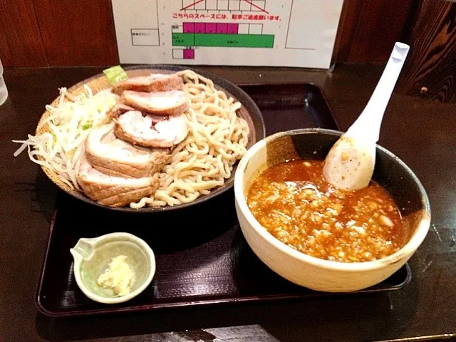 Snapdishの料理写真:濃厚辛味噌つけ麺大豚|阿部慎治さん