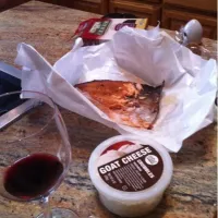 smoked salmon, wine, goat cheese|bobbi graceさん