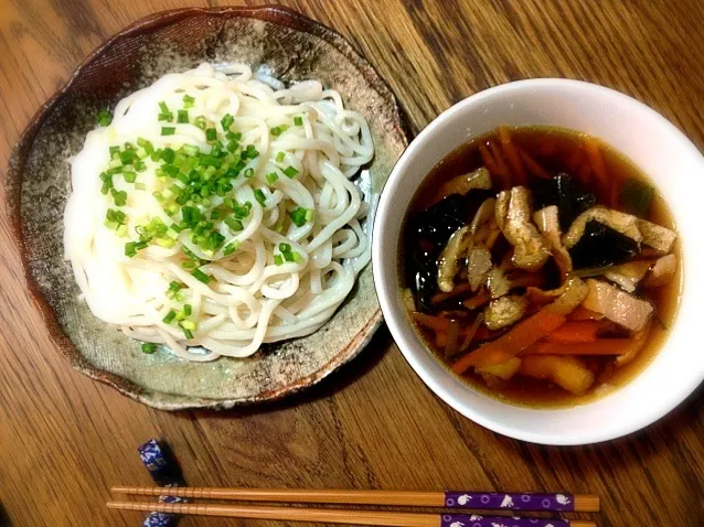 Snapdishの料理写真:舞茸のつけ汁うどん^^;|Sayusongsさん