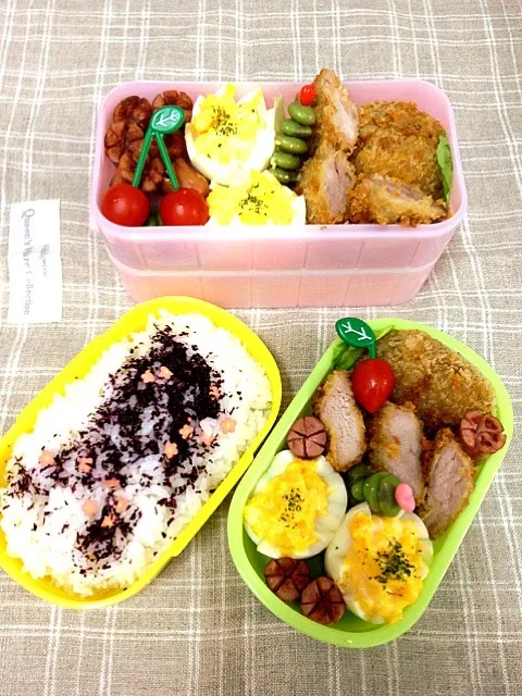 トンカツ弁当🍀|みこっちゃさん