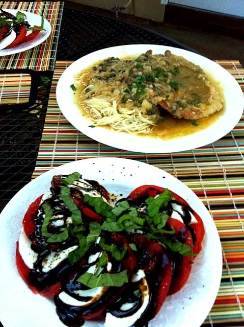 Caprese Salad & Chicken Piccata|Leslie Schillingさん