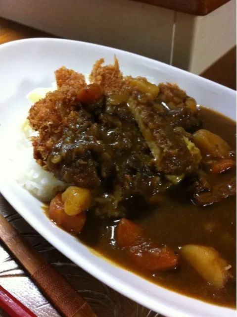 牛すじ＆カツカレー|aromaさん