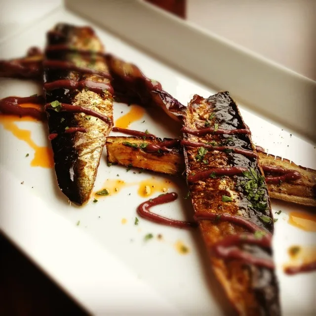 grilled toro-iwashi w/ ume-tapenade|SF Calicoさん