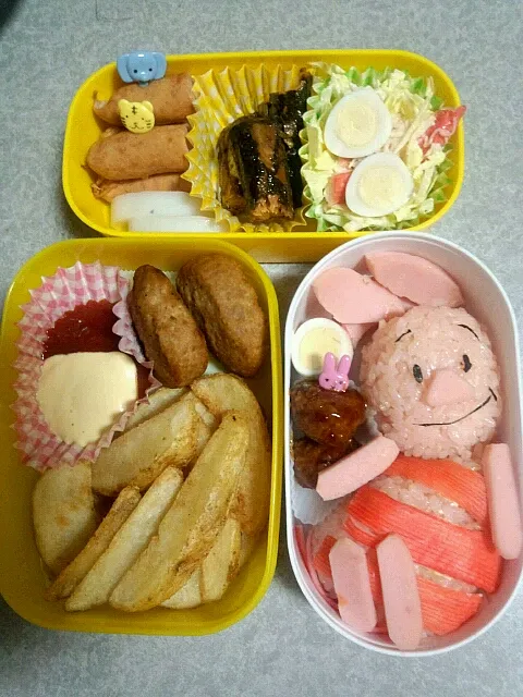 男のキャラ弁(ピグレット)|長野　宣さん