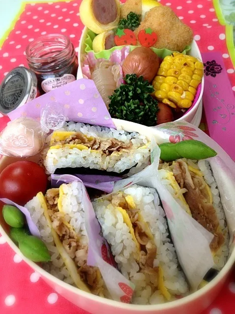 Snapdishの料理写真:女子高生弁当♪|marron(まろん)さん