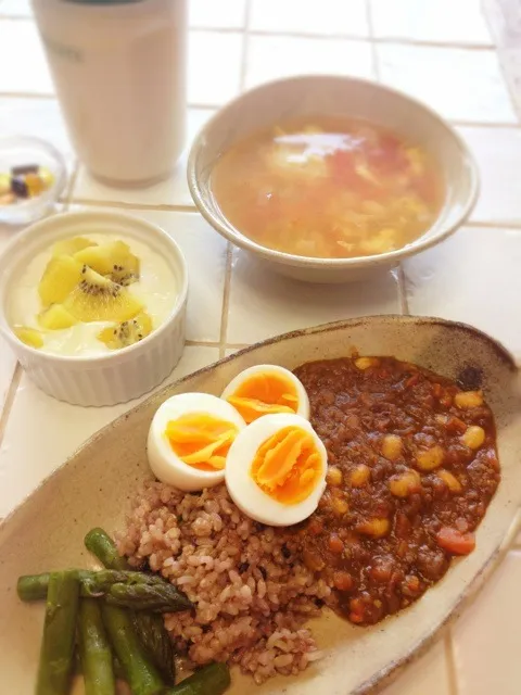 珍しく朝カレー♡|おーこ🍅野菜ソムリエの母ちゃんさん