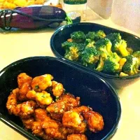 Orange chicken & Beef broccolli|nualjira sitiwatさん