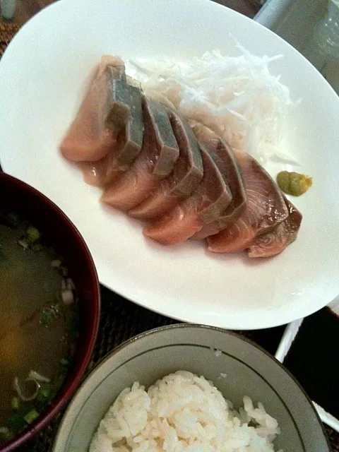 hamachi sashimi lunch|ymisatoさん