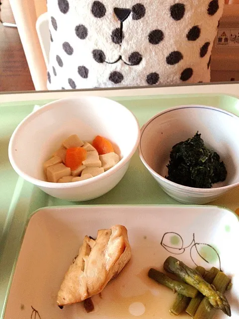 Snapdishの料理写真:病室の晩ご飯|mari miyabeさん