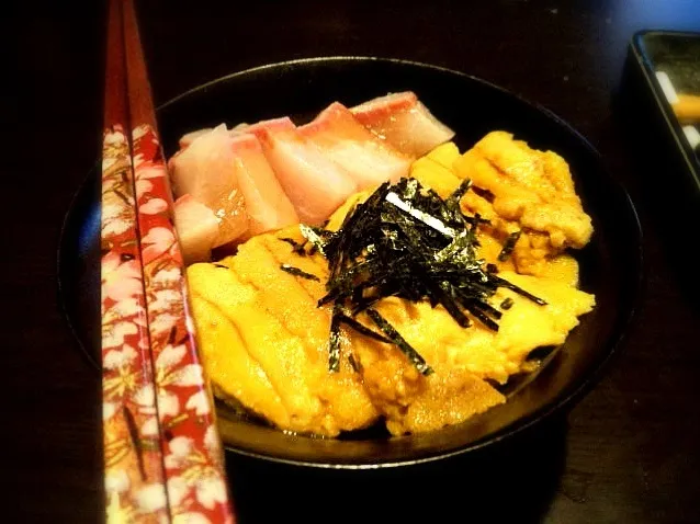 Snapdishの料理写真:ウニブリ丼(^_-)贅沢丼|きっきー🥰さん