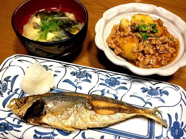 鯵の素揚げ 新じゃがのそぼろ餡|tomomiさん