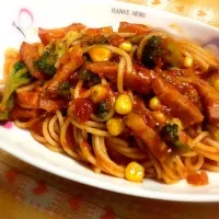 香味野菜とトマトのソースパスタ|のんたんさん