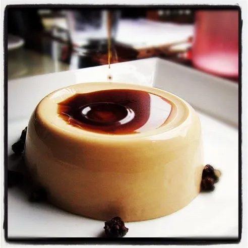 Espresso Panna Cotta w/ Espresso Ginger- Kuromitsu Sauce (Japanese Molasses)|SF Calicoさん