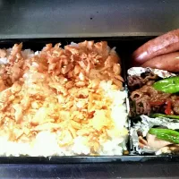 肉食系鮭弁当|ポコピさん