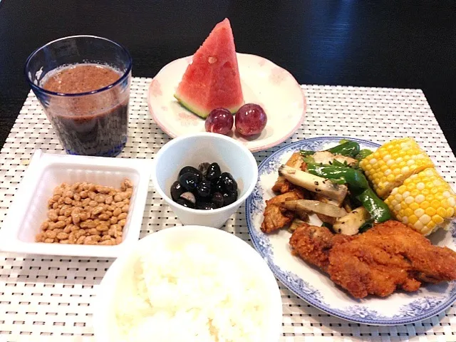 息子のボリューム満点朝食|zcさん