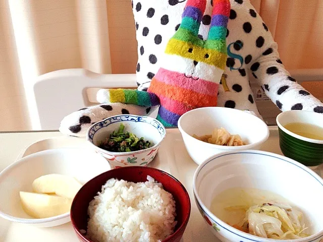 Snapdishの料理写真:病院のお昼ご飯|mari miyabeさん