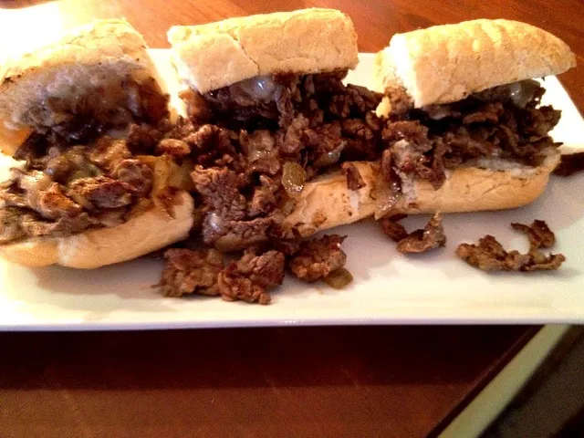 real philly cheese steak at kimono wine and grill|lauren shannonさん