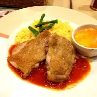 Snapdishの料理写真:チキンとサフランライス|decchiさん