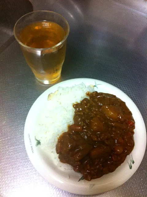 父手作りカレーと蕎麦茶|makioさん