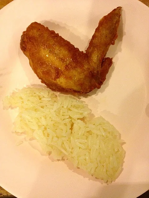 fried chicken with sticky rice|Tunaさん