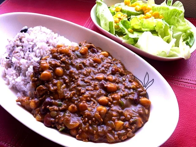 まめまめしい豆キーマカレー|たけさん