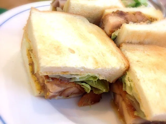 照り焼きチキンホットサンド|のんたんさん