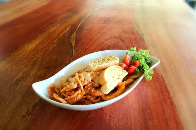 spaghetti seafood|astrivani fauzia charlotteさん