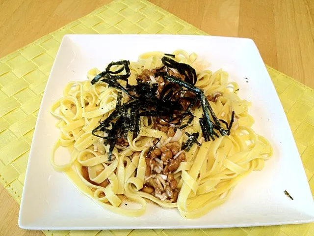 納豆パスタ|つばさん