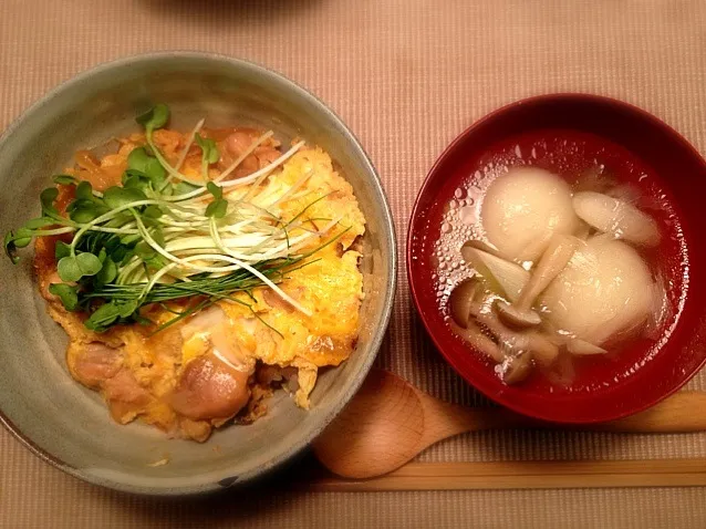 Snapdishの料理写真:火を通しすぎた(涙)親子丼☆|hanakohaさん