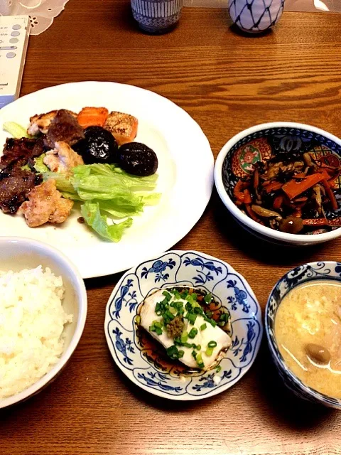 自家製塩麹焼き定食|まゆさんさん