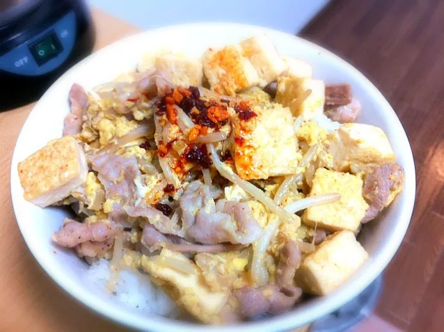 ゴーヤなしチャンプル丼！|masakingstonさん