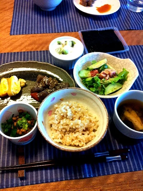 brown rice breakfast|Sakikoさん