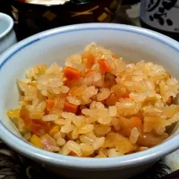 Snapdishの料理写真:鶏と干し野菜（人参＆大根）の炊き込みご飯|mitoさん