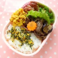 Snapdishの料理写真:牛肉バルサミコ炒め弁当|chizuさん